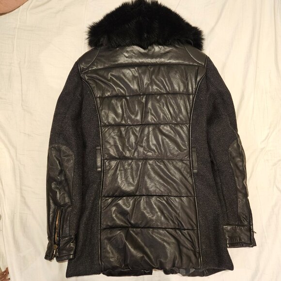 Matchless London Leather & Wool Mixed Media Jacket - Picture 2 of 8